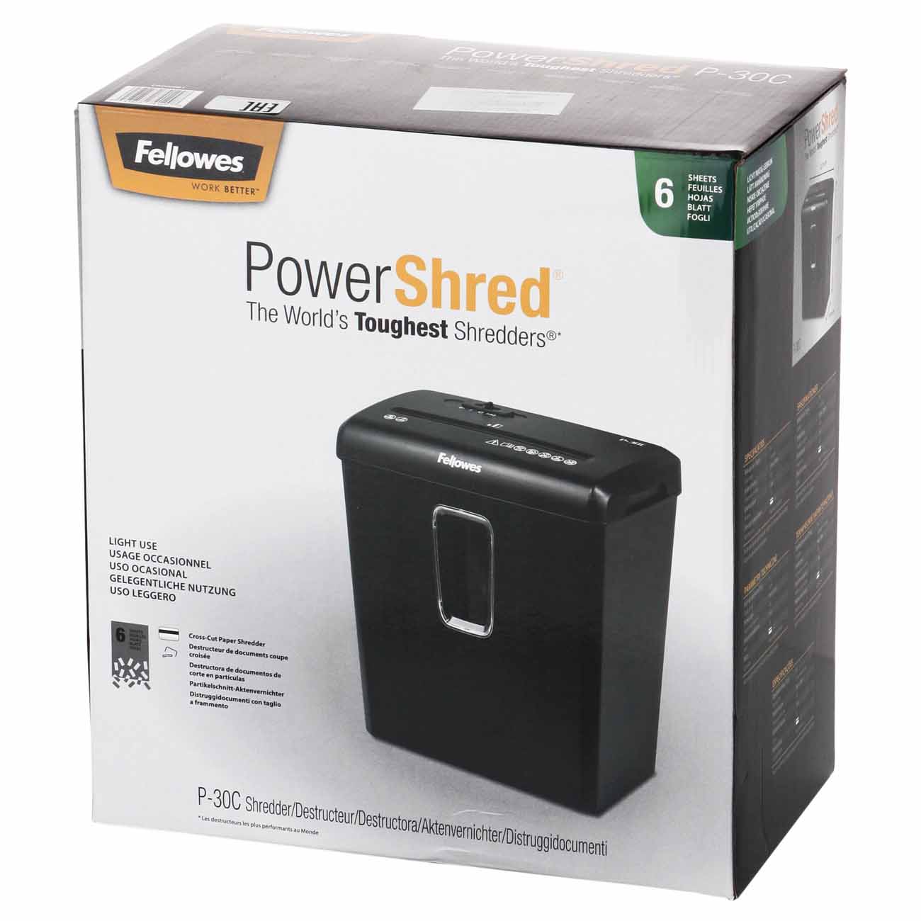 Шредер Fellowes Powershred P-30C