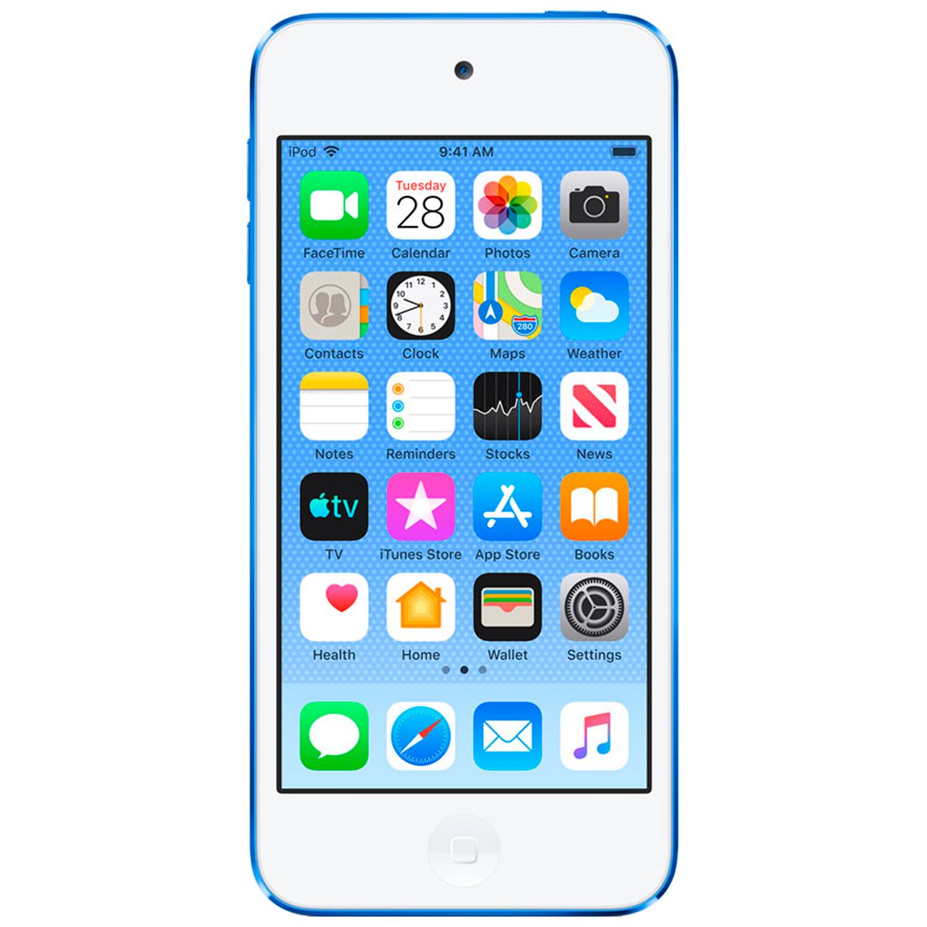 Плеер MP3 Apple iPod Touch 128Gb Blue (MVJ32RU/A)