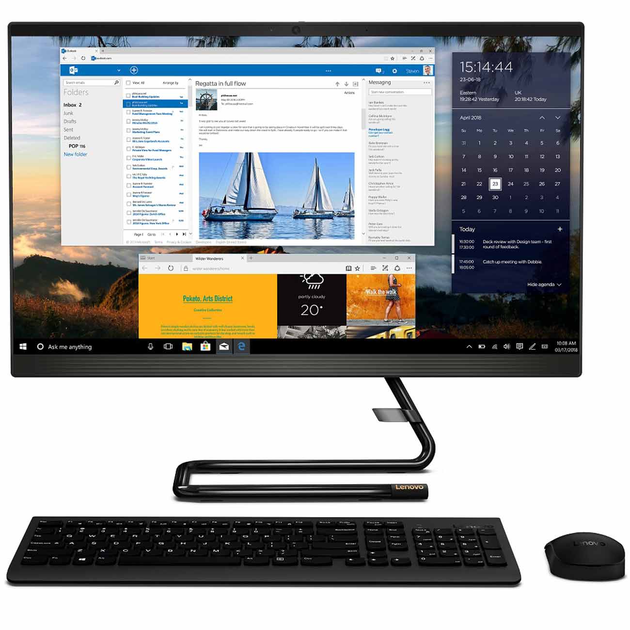 Моноблок Lenovo IdeaCentre A340-24IWL (F0E8009BRK)