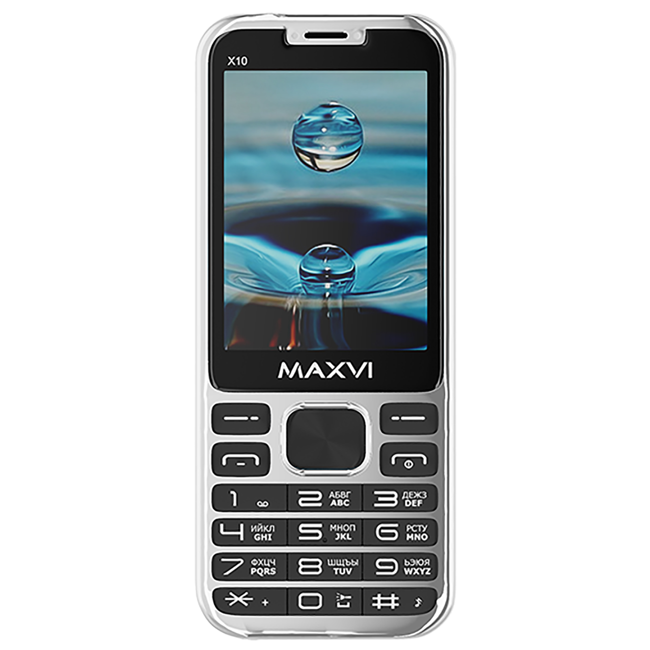Мобильный телефон Maxvi X10 Metallic серебристый