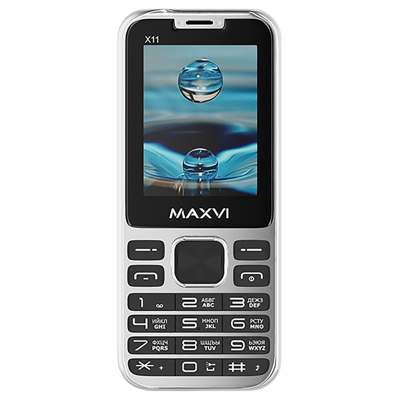 Мобильный телефон Maxvi X11 Metallic серебристый