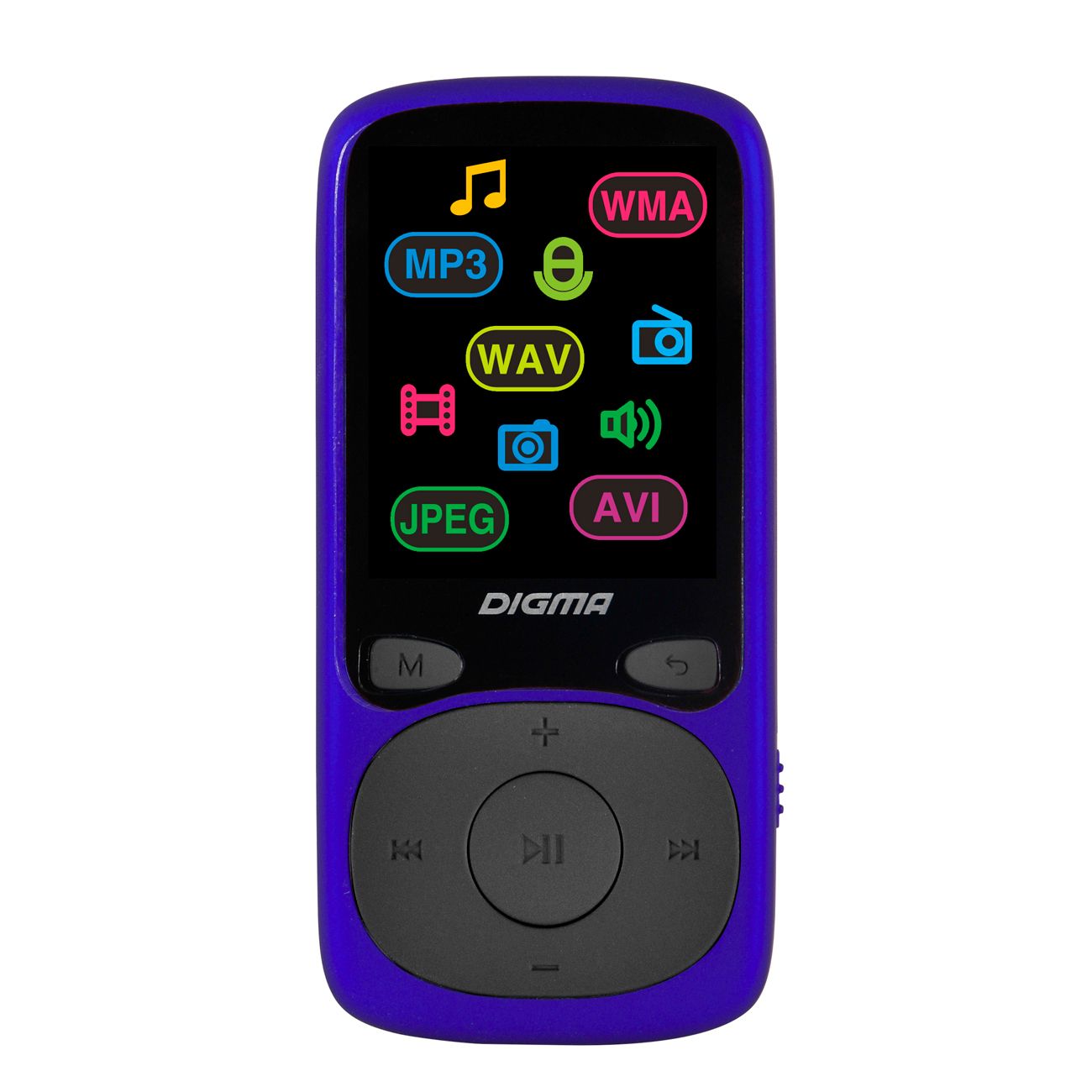 Портативный медиаплеер Digma B4 синий