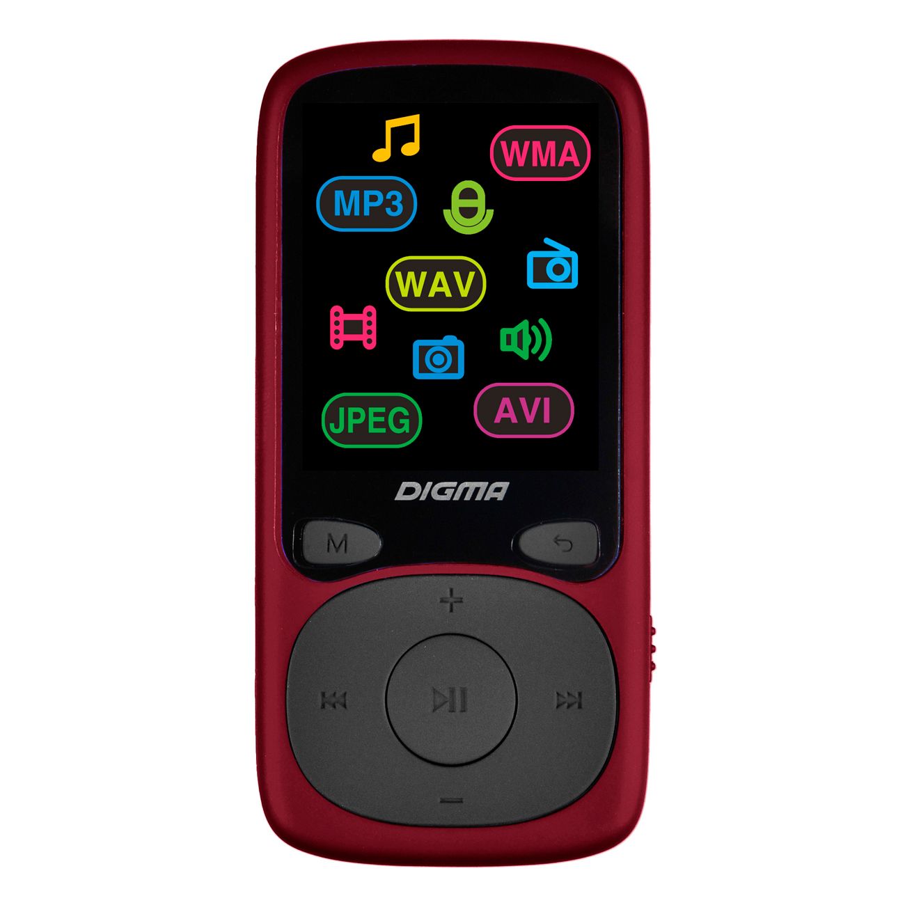 Портативный медиаплеер Digma B4 красный