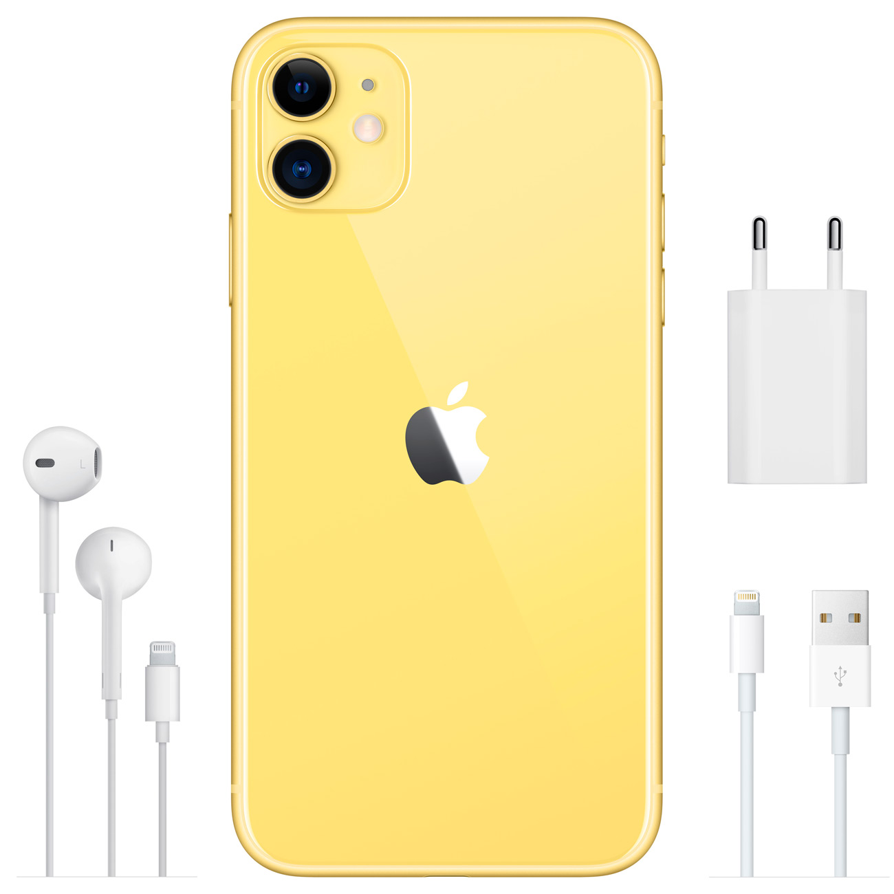 Смартфон Apple iPhone 11 128GB nanoSim/eSim желтый