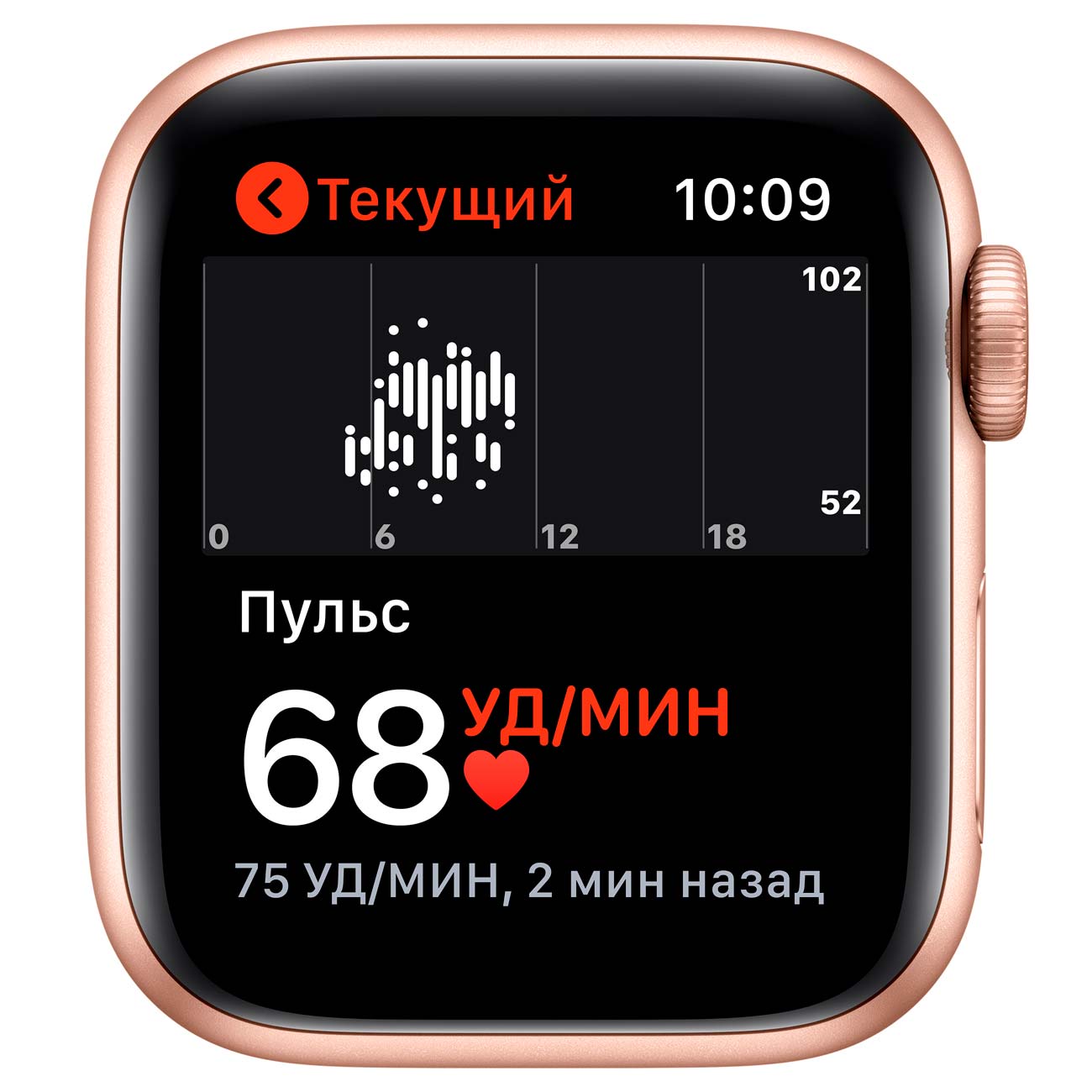 Смарт-часы Apple Watch S5 44mm Gold Sport Band (MWVE2RU/A)