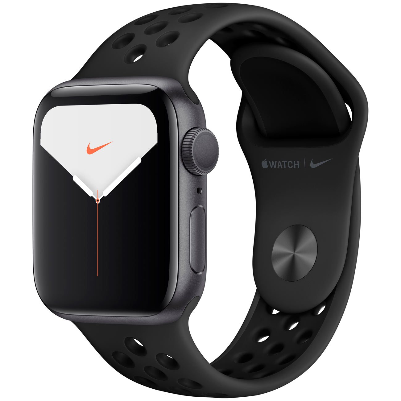 Смарт-часы Apple Watch Series 5 Nike+ 40mm серый космос Aluminum Case with Sport Band (MX3T2RU/A)