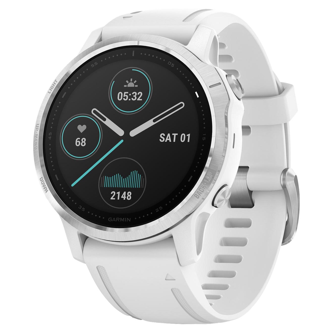 Спортивные часы Garmin Fenix 6S Silver/белый