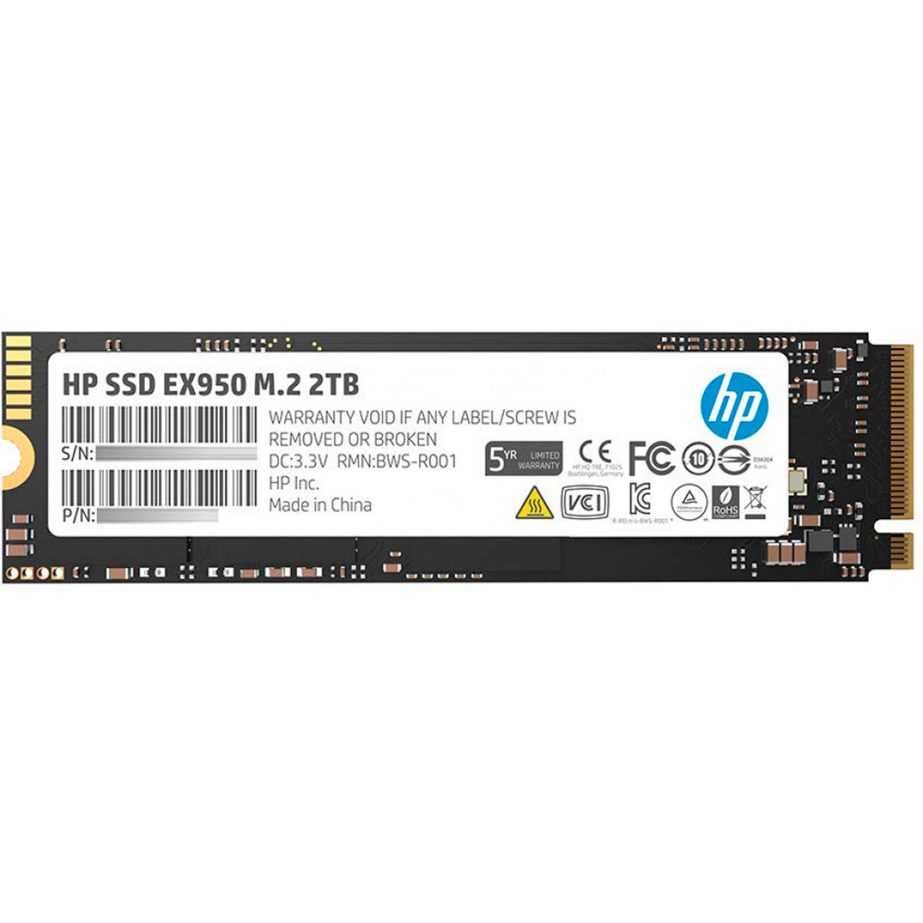 Внутренний SSD накопитель HP 2TB EX950 M.2 (5MS24AA) фото