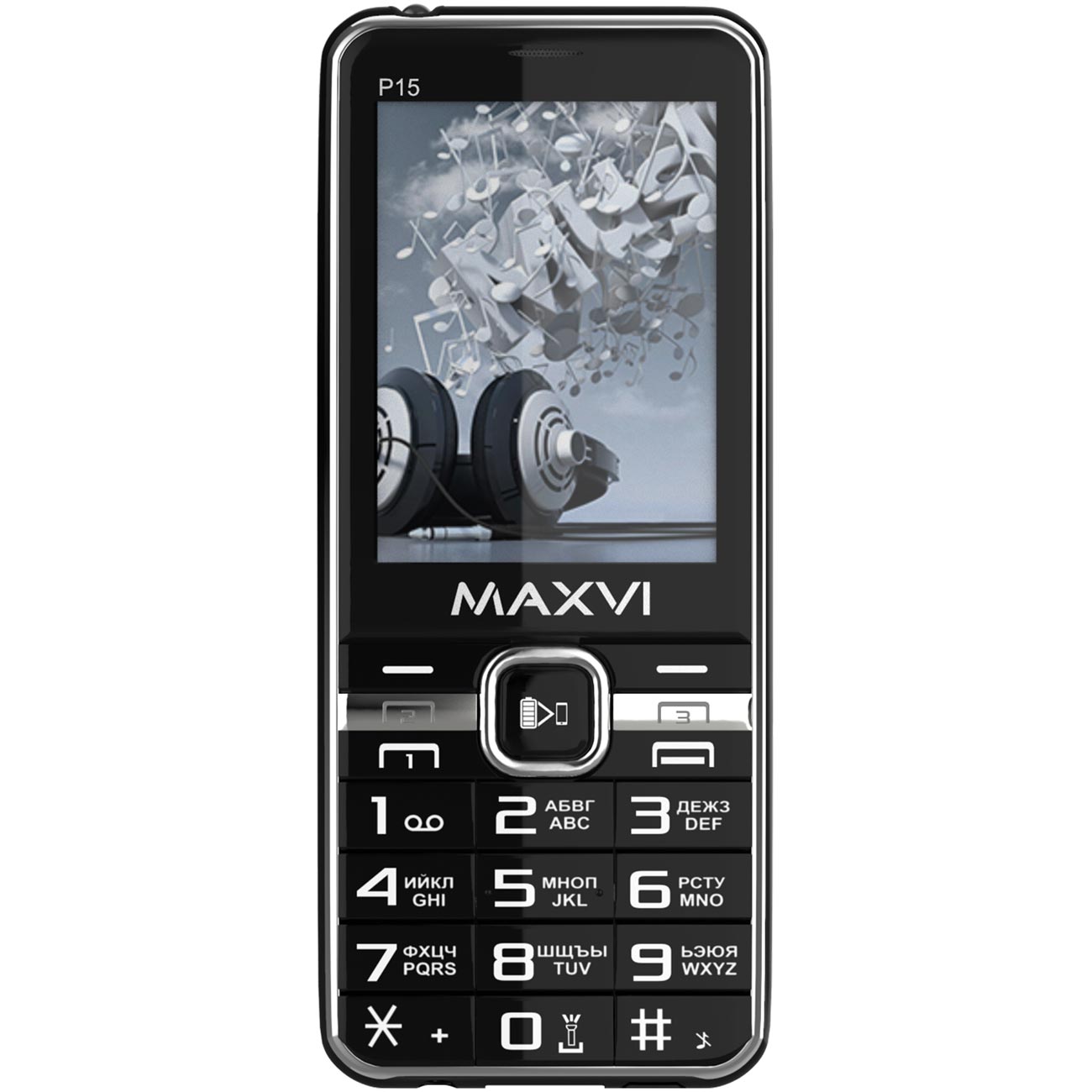 Мобильный телефон Maxvi P15 черный фото