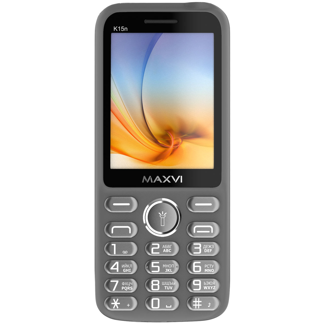 Мобильный телефон Maxvi K15n серый