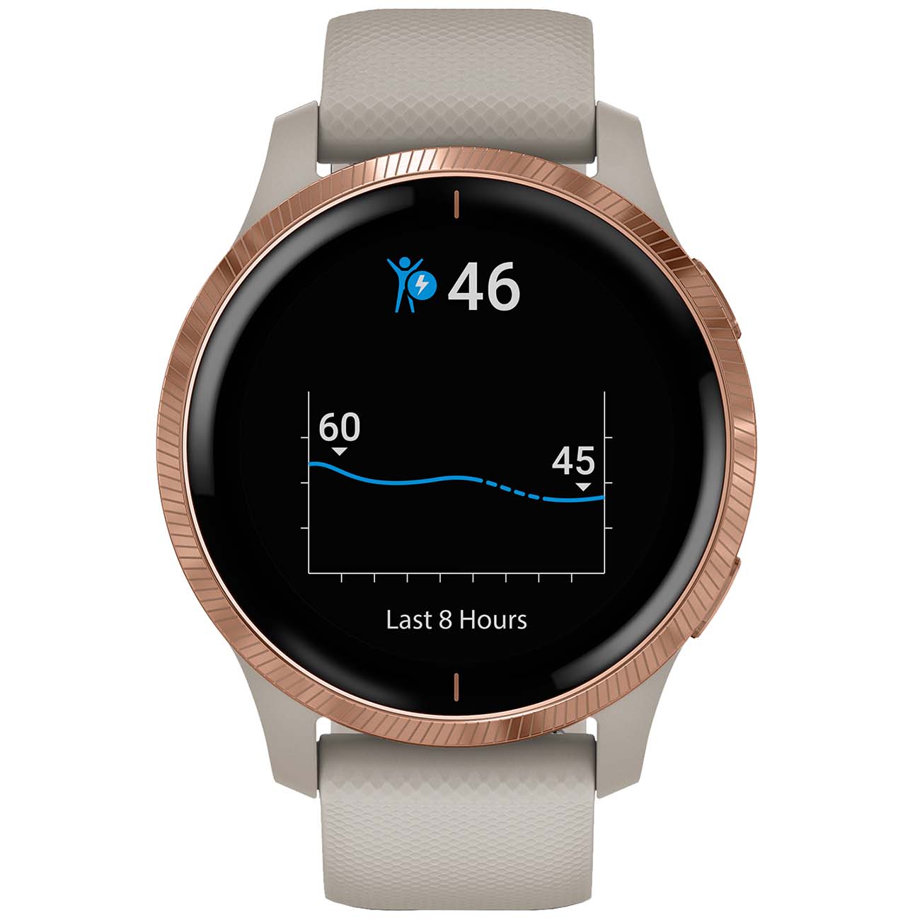 Спортивные часы Garmin Venu Light Sand/розовое золото (010-02173-23)