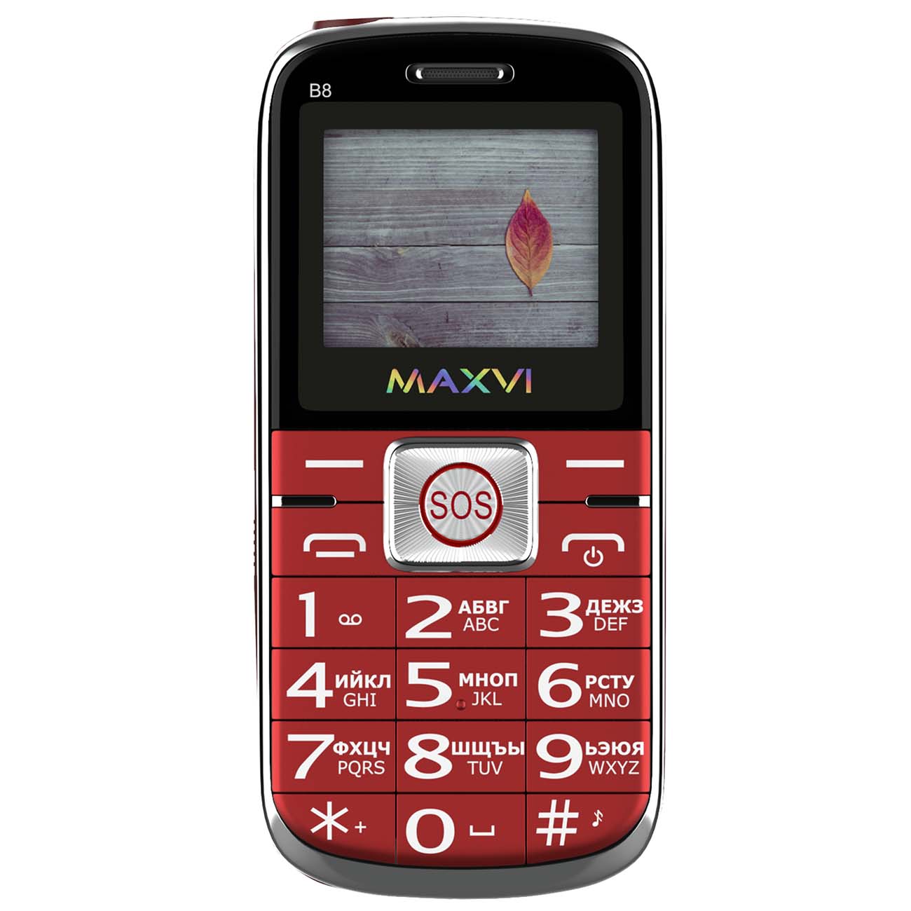 Мобильный телефон Maxvi B8 красный