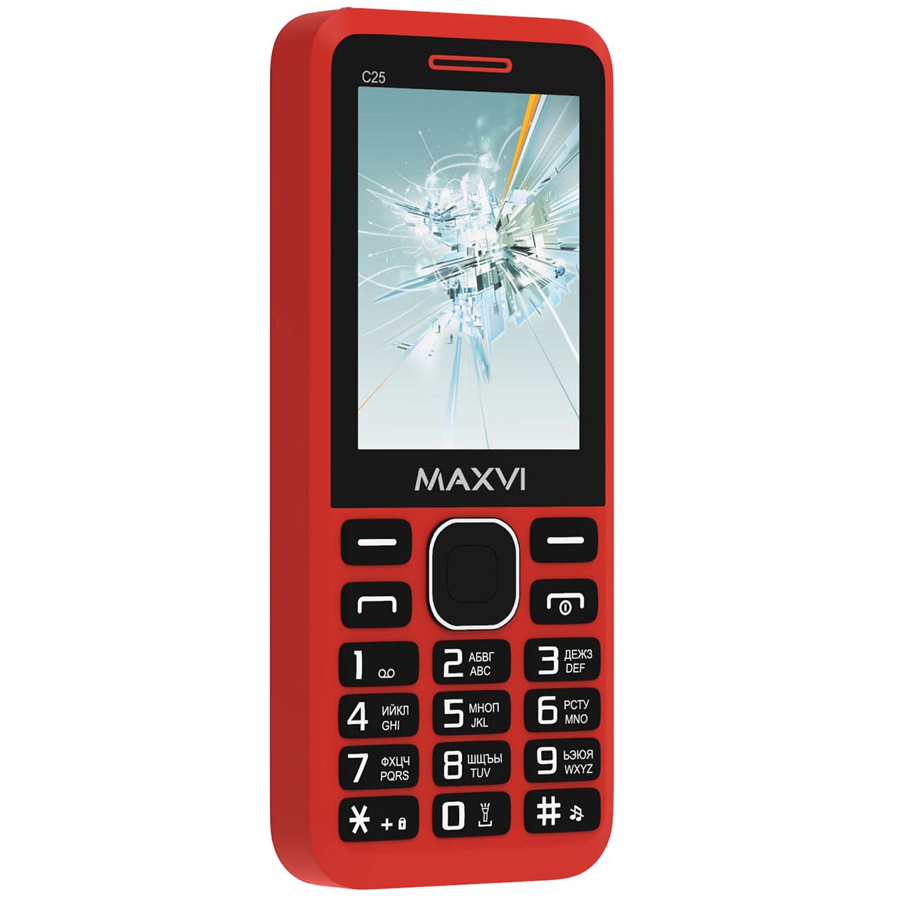 Мобильный телефон Maxvi C25 красный