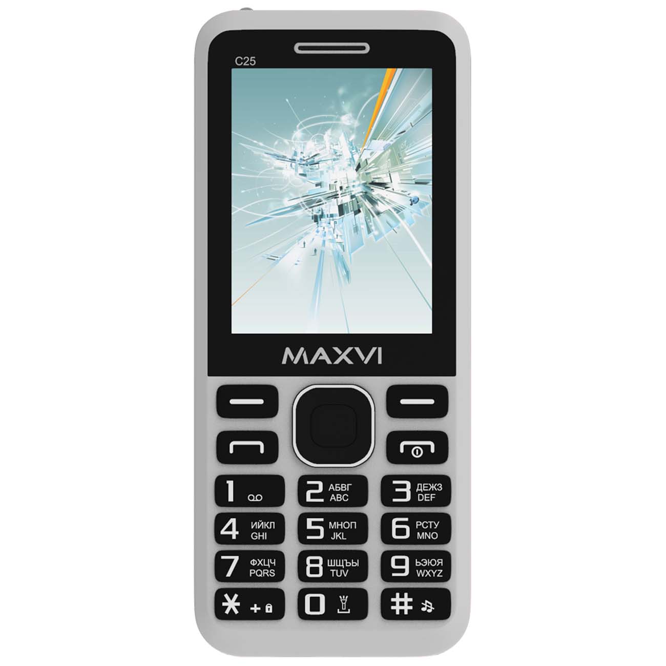Мобильный телефон Maxvi C25 белый
