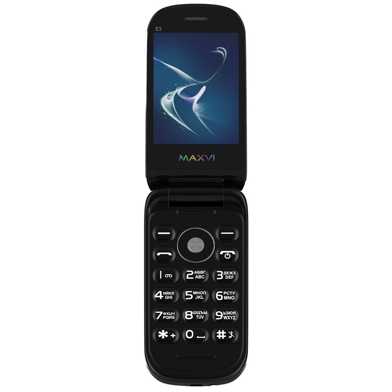 Мобильный телефон Maxvi E3 Radiance черный