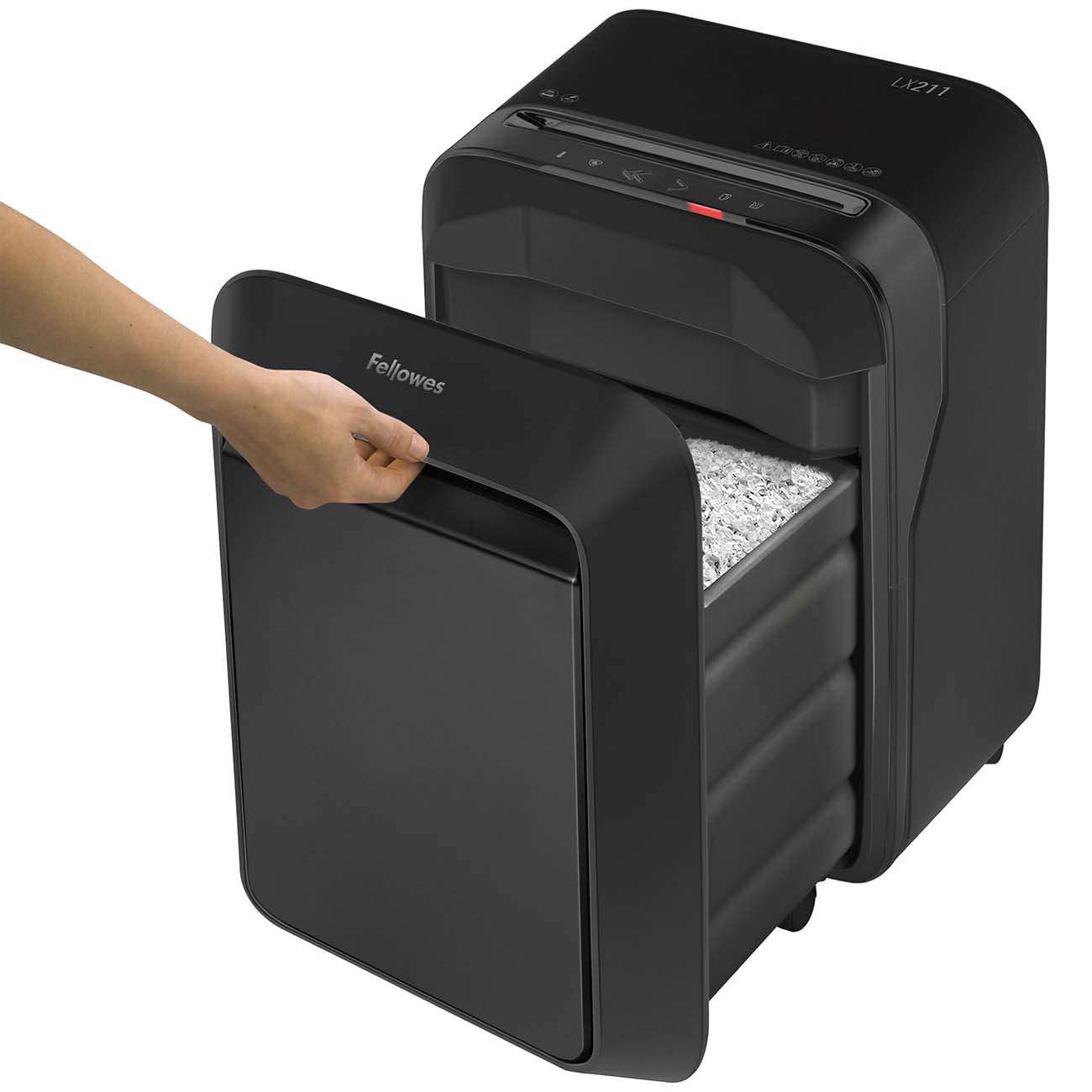 Шредер Fellowes Powershred LX 211 черный (CRC50502)