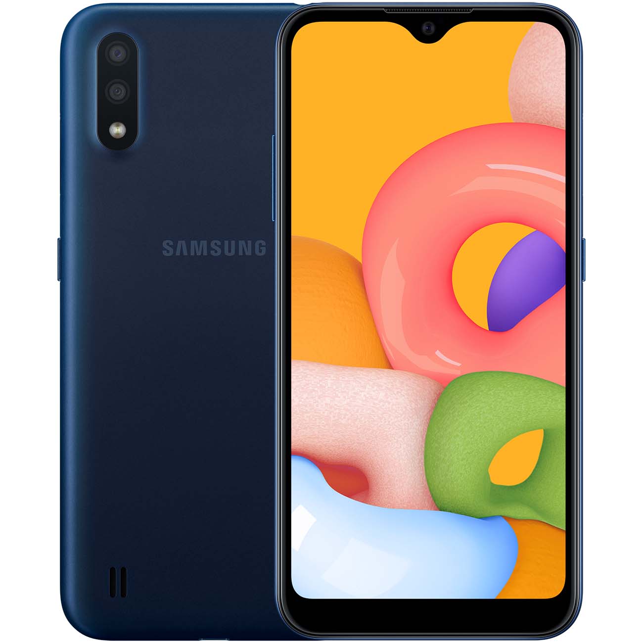 Смартфон Samsung Galaxy A01 Blue (SM-A015F/DS) фото