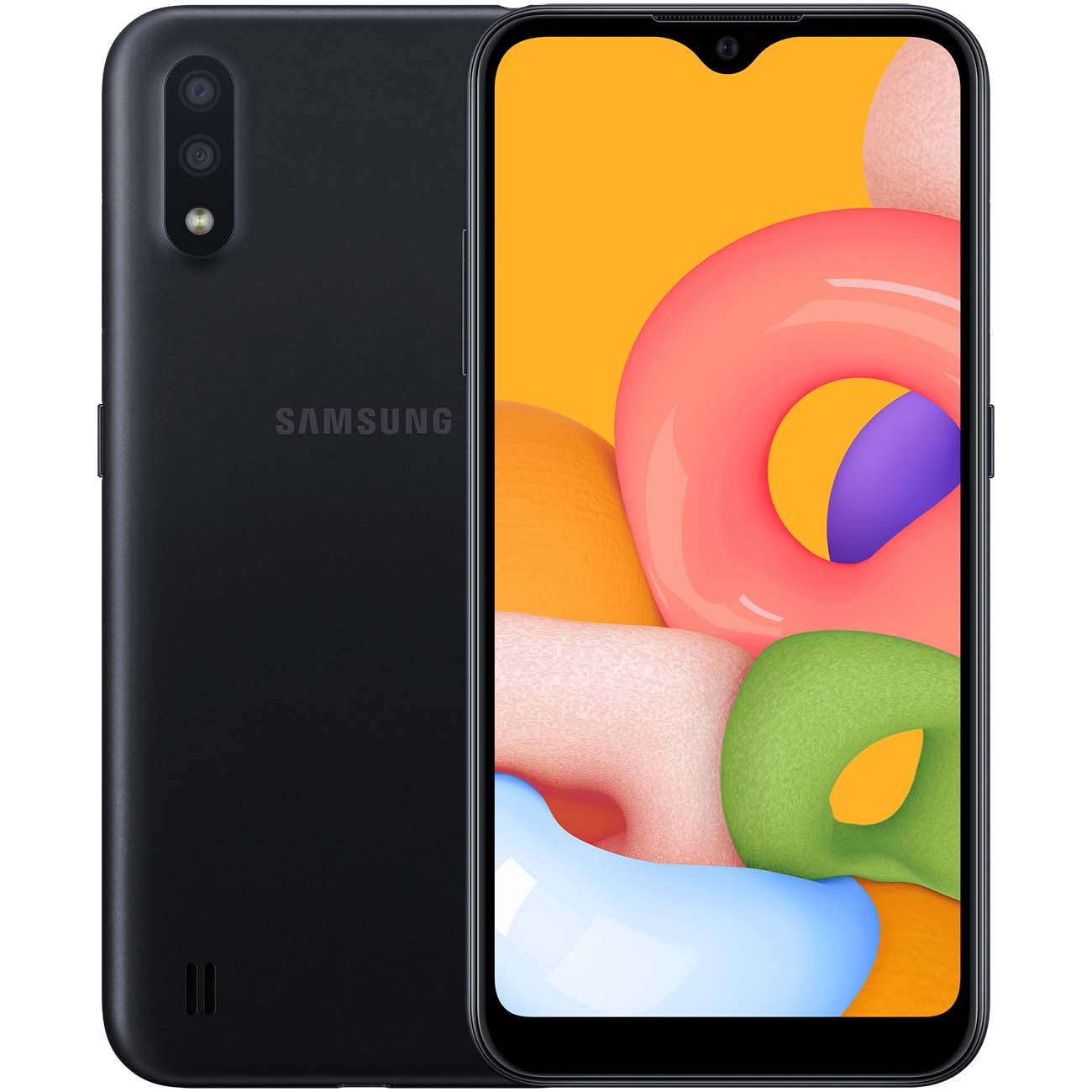 Смартфон Samsung Galaxy A01 Black (SM-A015F/DS) фото