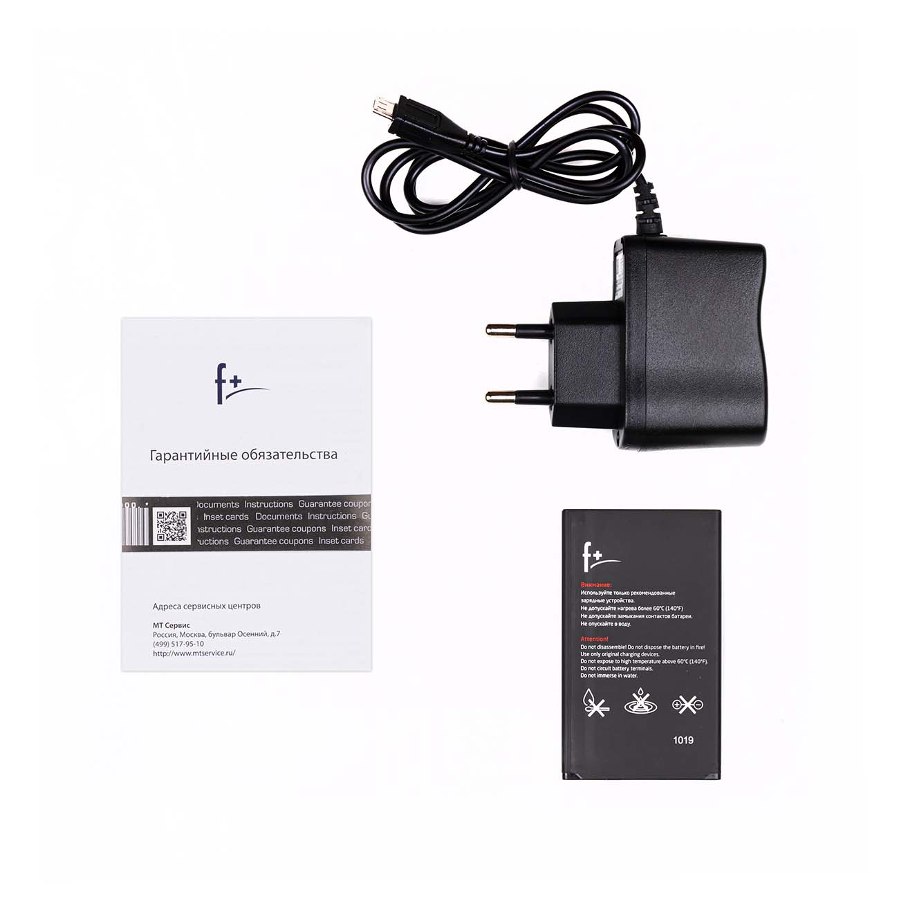 Мобильный телефон F+ S240 серебристый