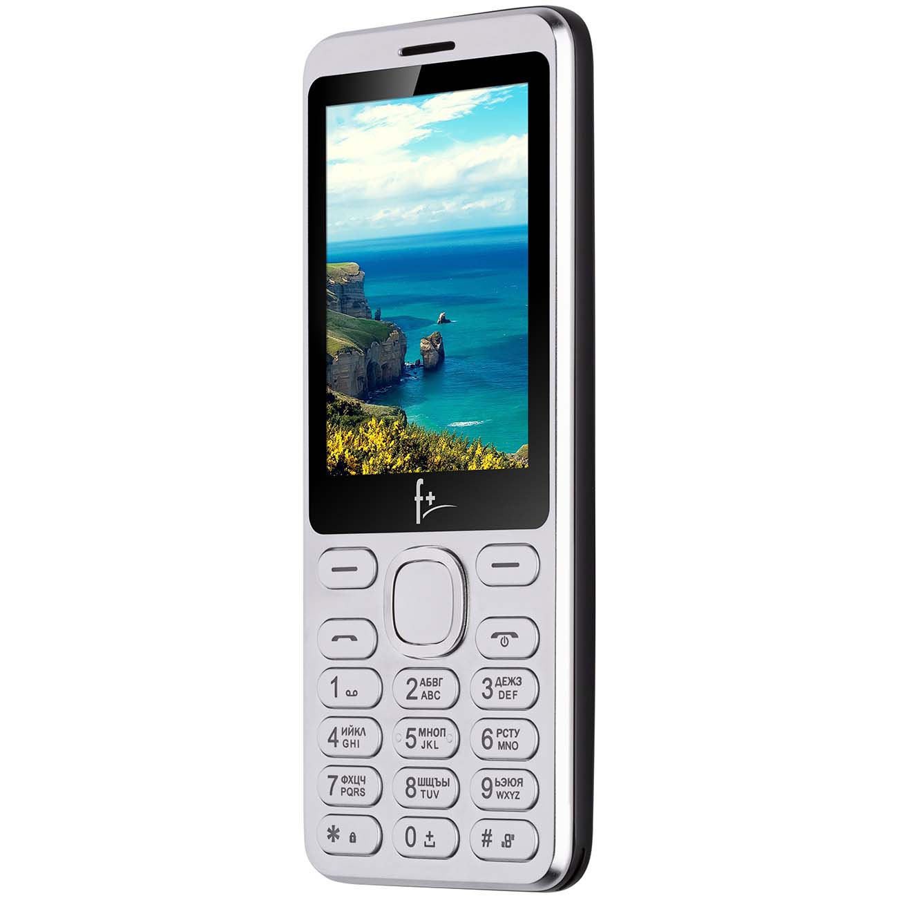 Мобильный телефон F+ S286 серебристый