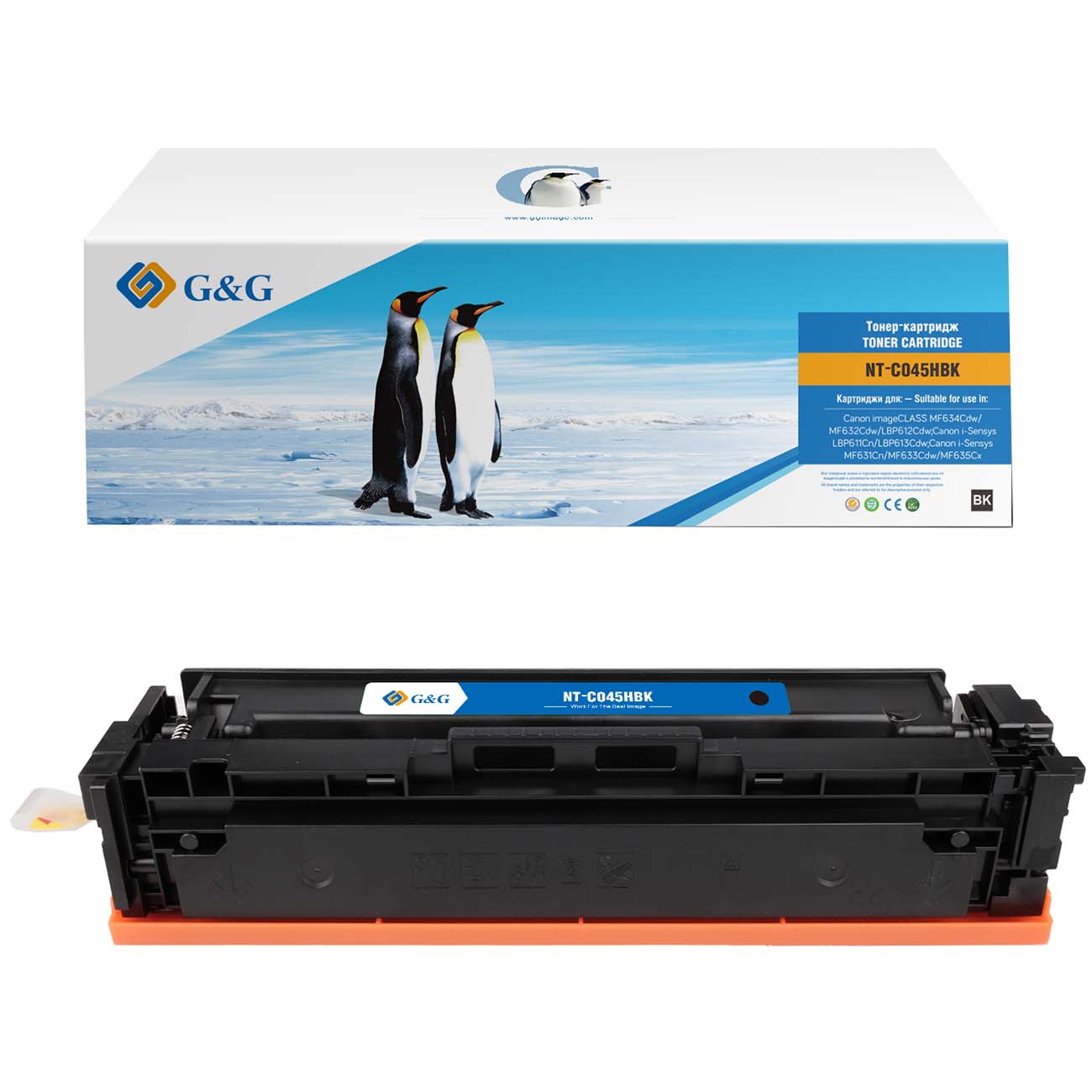 Картридж для лазерного принтера G&G NT-C045HBK черный для Canon i-SENSYS LBP611/613