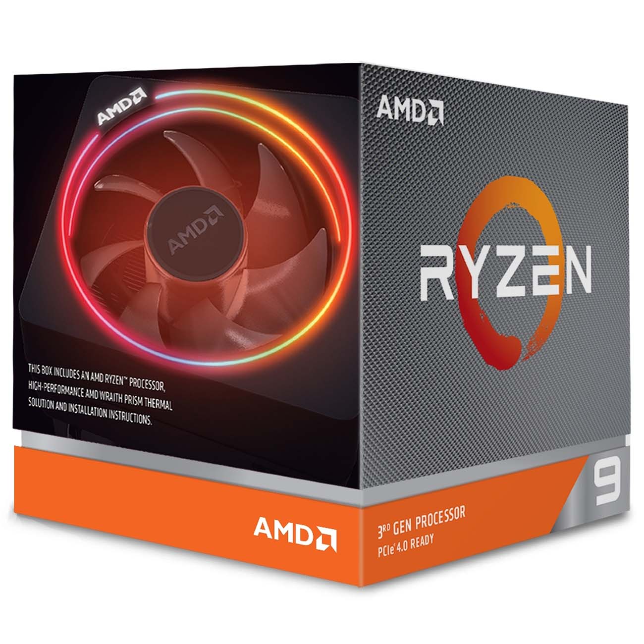 Процессор AMD Ryzen 9 3900X AM4 BOX Wraith Prism Cooler