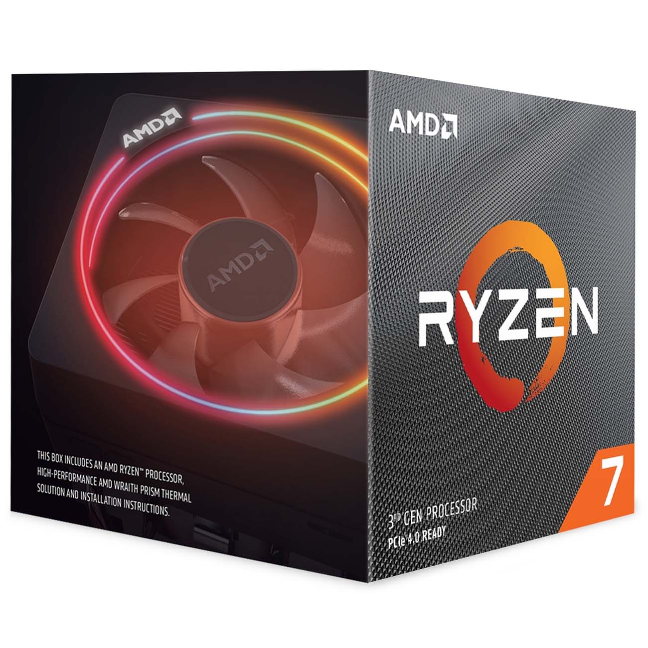 Процессор AMD Ryzen 7 3800X AM4 BOX Wraith Prism Cooler