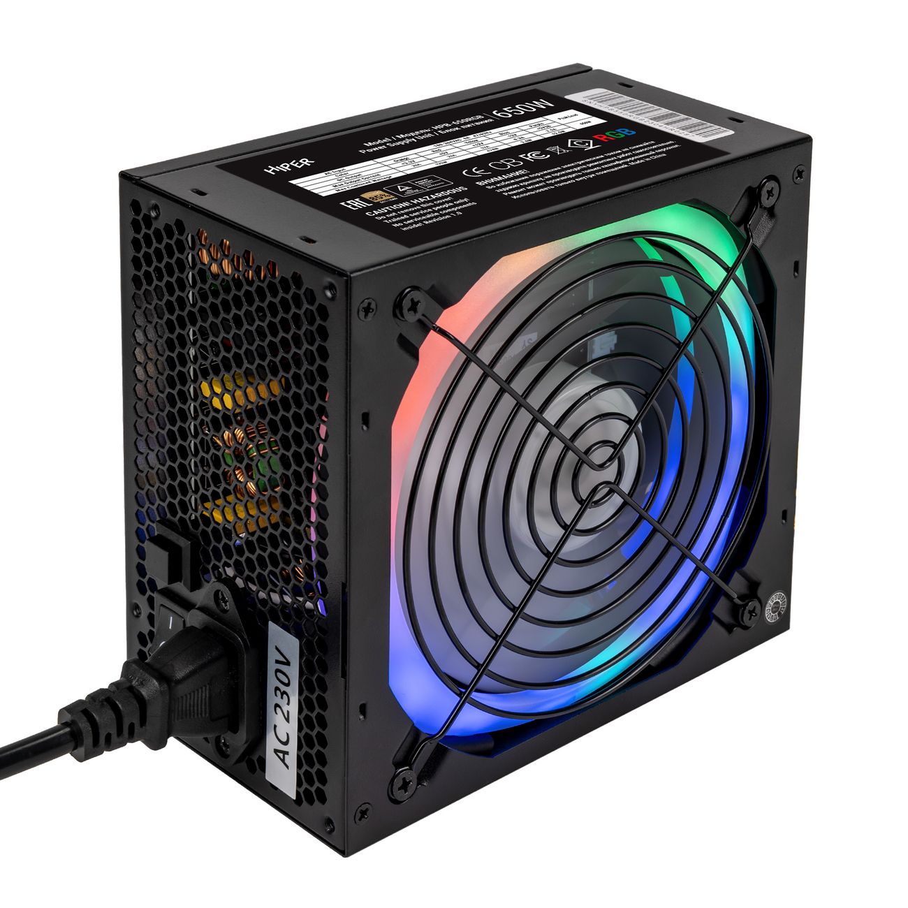 Блок питания HIPER 650W HPB-650RGB