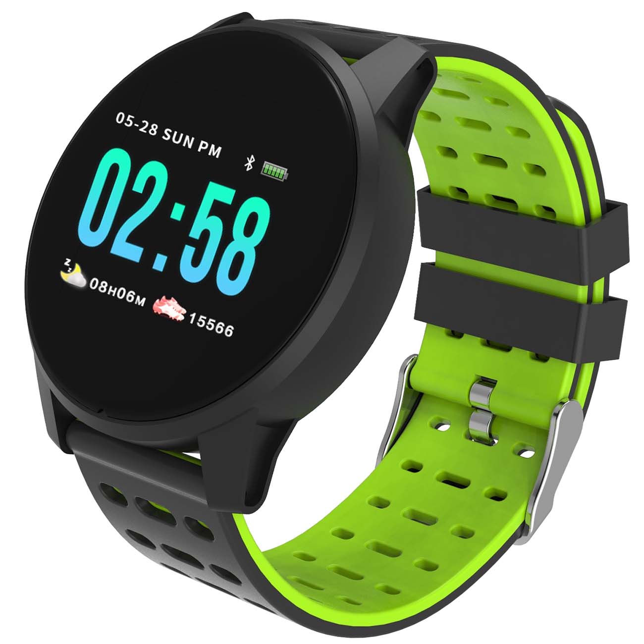 Смарт-часы Qumann QSW 01 Black/Green (Q-15012)