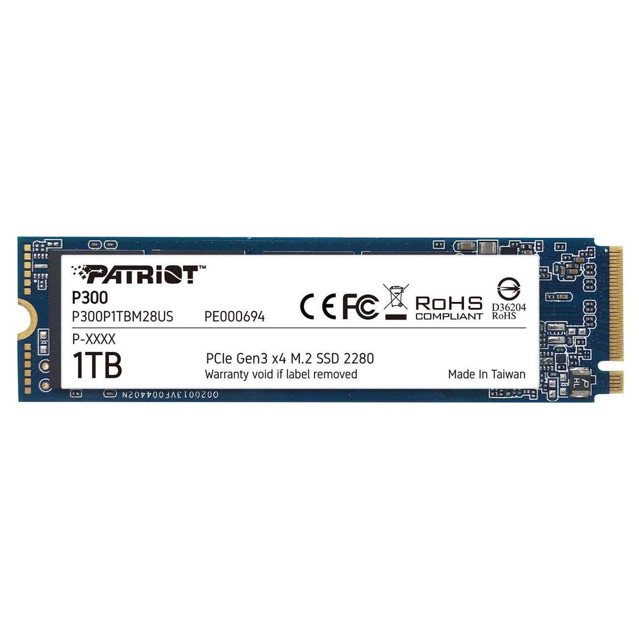 Внутренний SSD накопитель Patriot Memory 1TB P300 (P300P1TBM28) фото