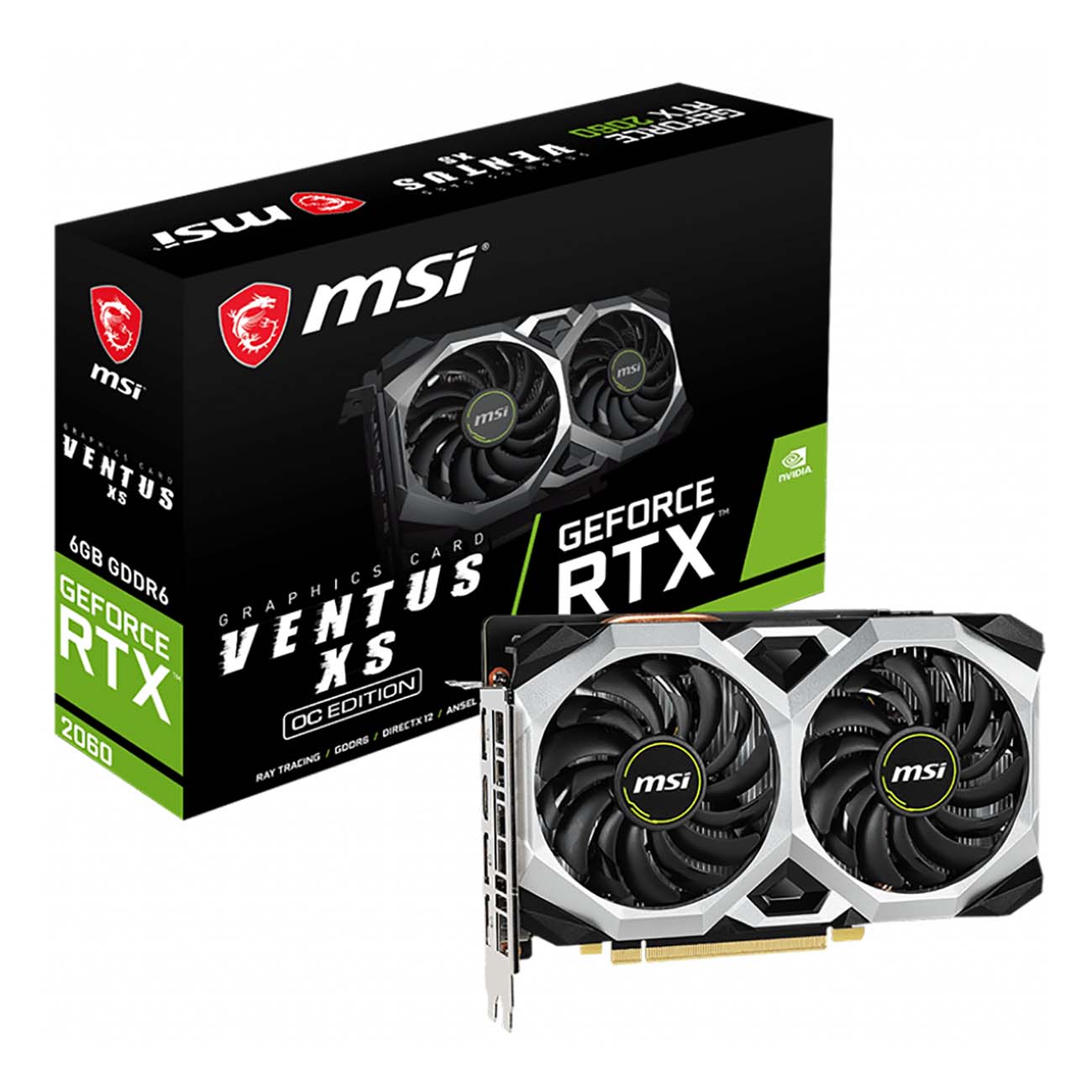 Видеокарта MSI GeForce RTX 2060 VENTUS XS 6G OC фото