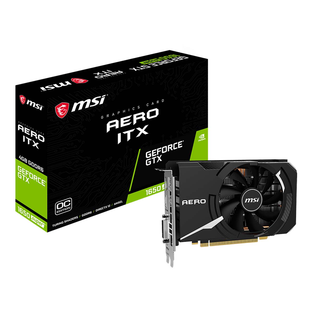 Видеокарта MSI GeForce GTX 1650 SUPER AERO ITX OC