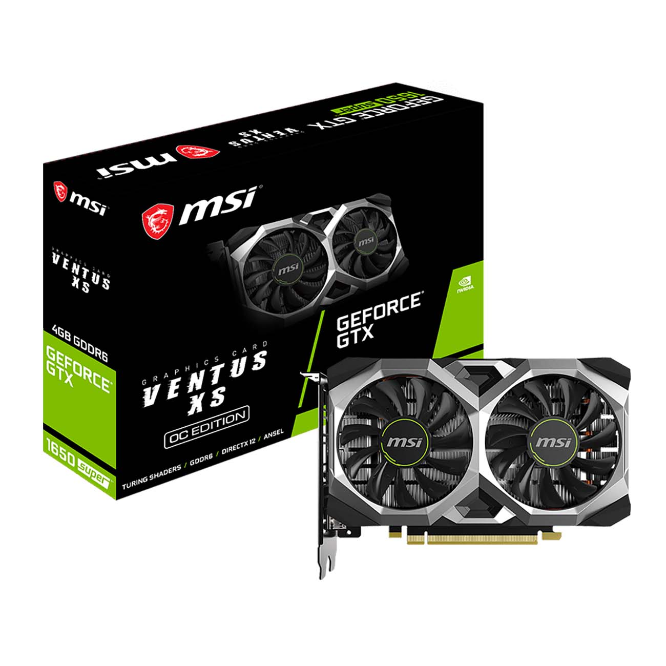 Видеокарта MSI GeForce GTX 1650 SUPER VENTUS XS OC