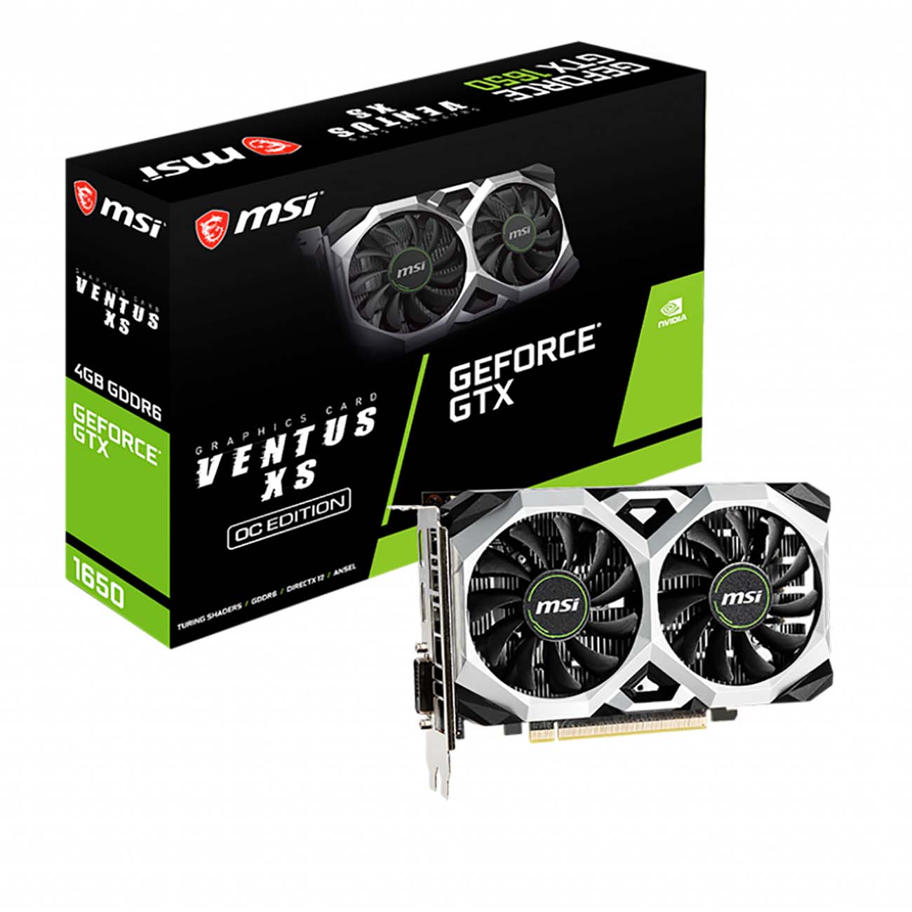 Видеокарта MSI GeForce GTX 1650 D6 VENTUS XS OC