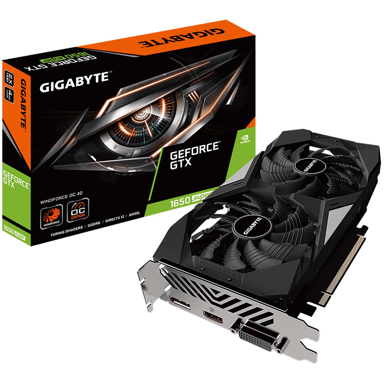 Видеокарта GIGABYTE GV-N165SWF2OC-4GD