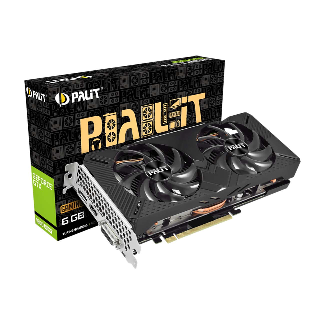 Видеокарта Palit PA-GTX1660 SUPER GP OC 6G (NE6166SS18J9-1160A)