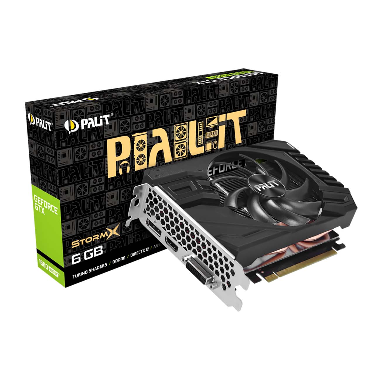 Видеокарта Palit PA-GTX1660 SUPER StormX 6G (NE6166S018J9-161F)