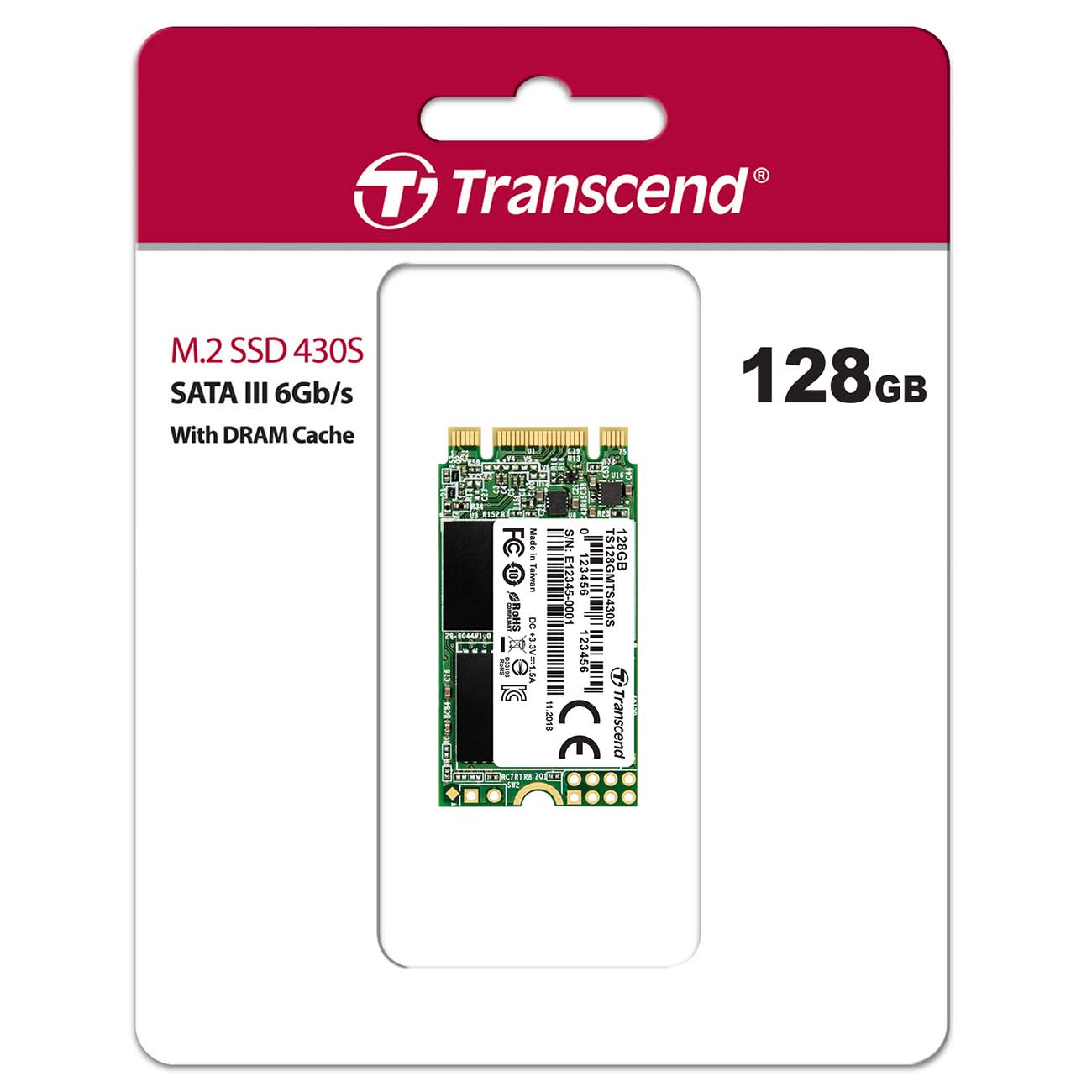 Внутренний SSD накопитель Transcend 128GB 430S (TS128GMTS430S)