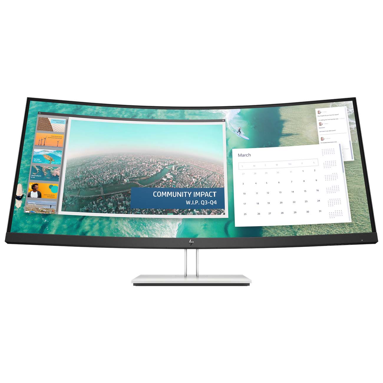 Монитор HP 34"/VA/3440х1440/60Гц/черный (E344c)