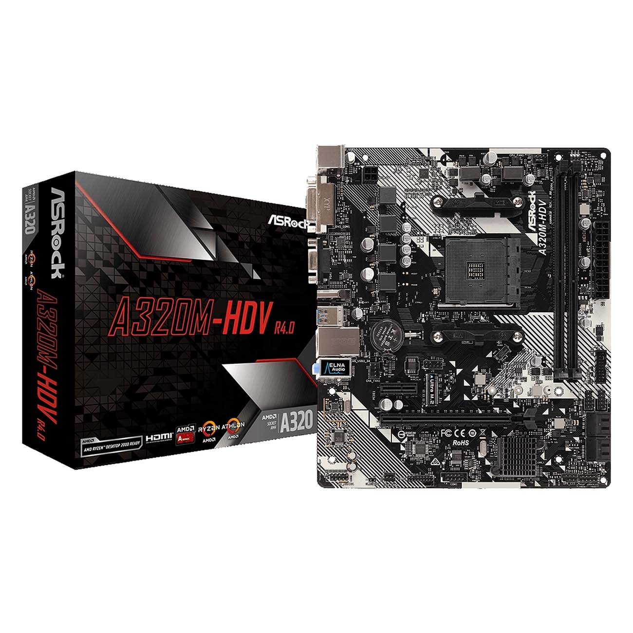 Материнская плата ASRock A320M-HDV R4.0