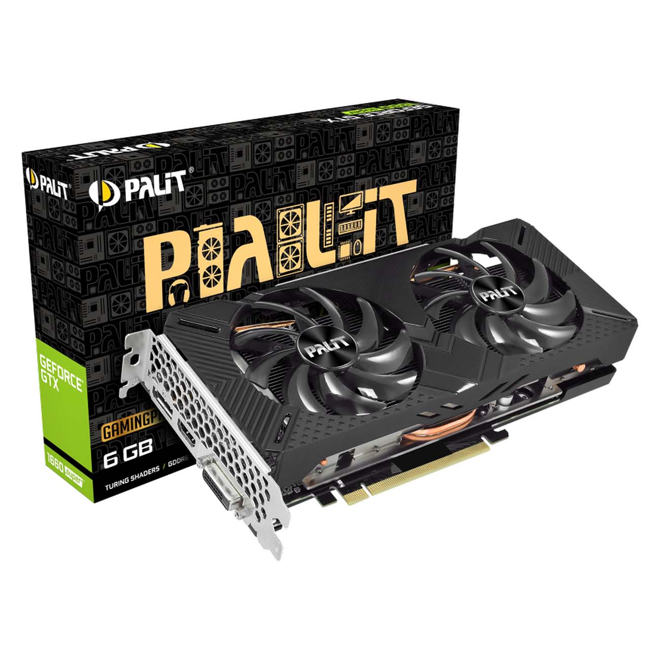 Видеокарта Palit PA-GTX1660 SUPER Dual 6G (NE6166S018J9-1160A)