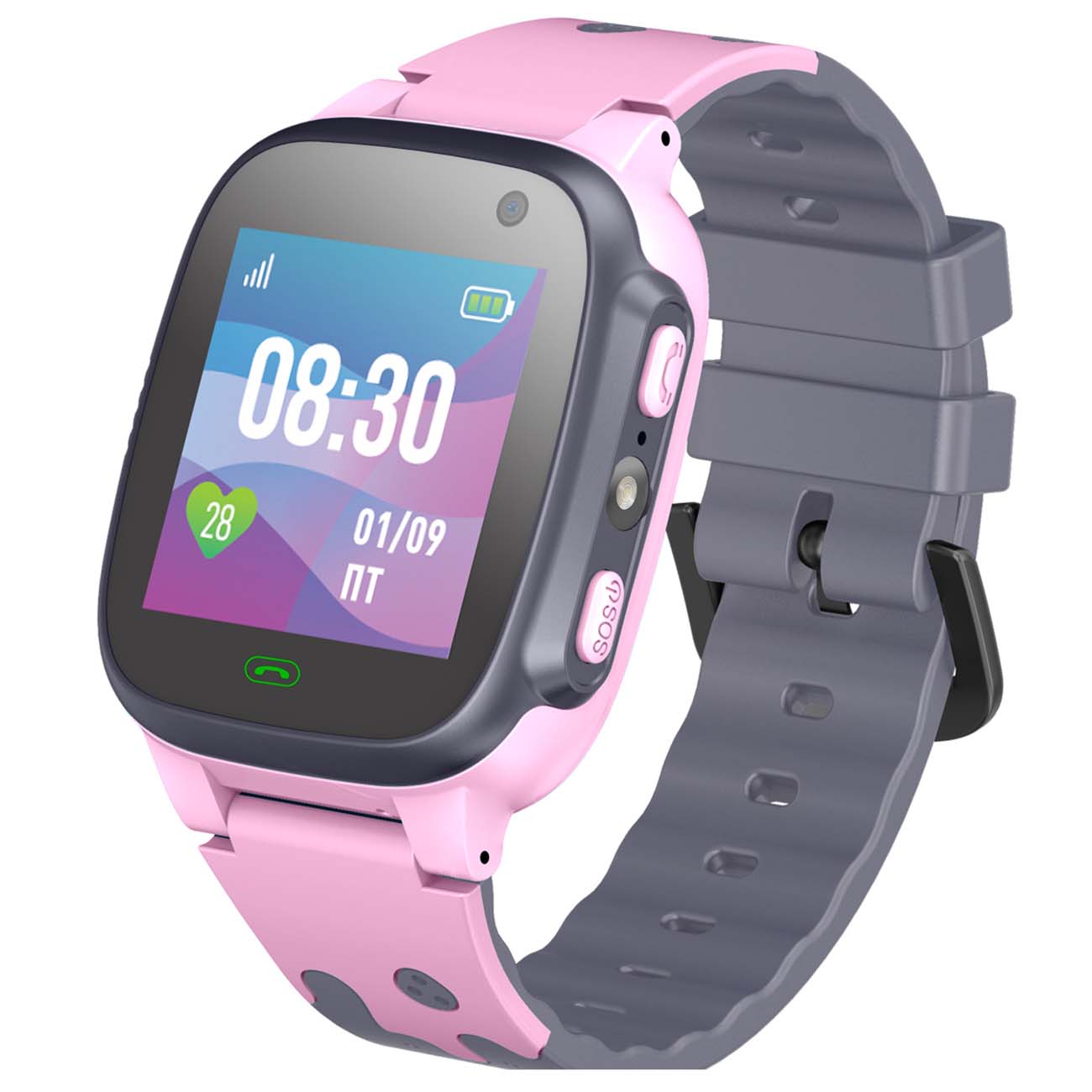 Часы с GPS трекером Jet Kid Talk розовый