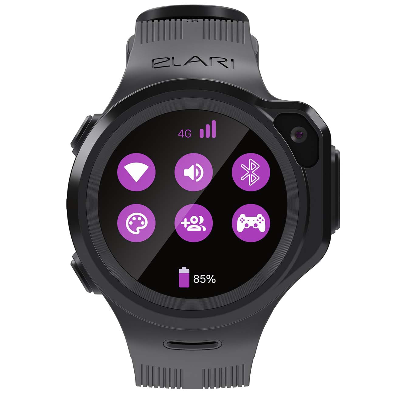 Часы с GPS трекером Elari KidPhone 4GR Black (KP-4GR)