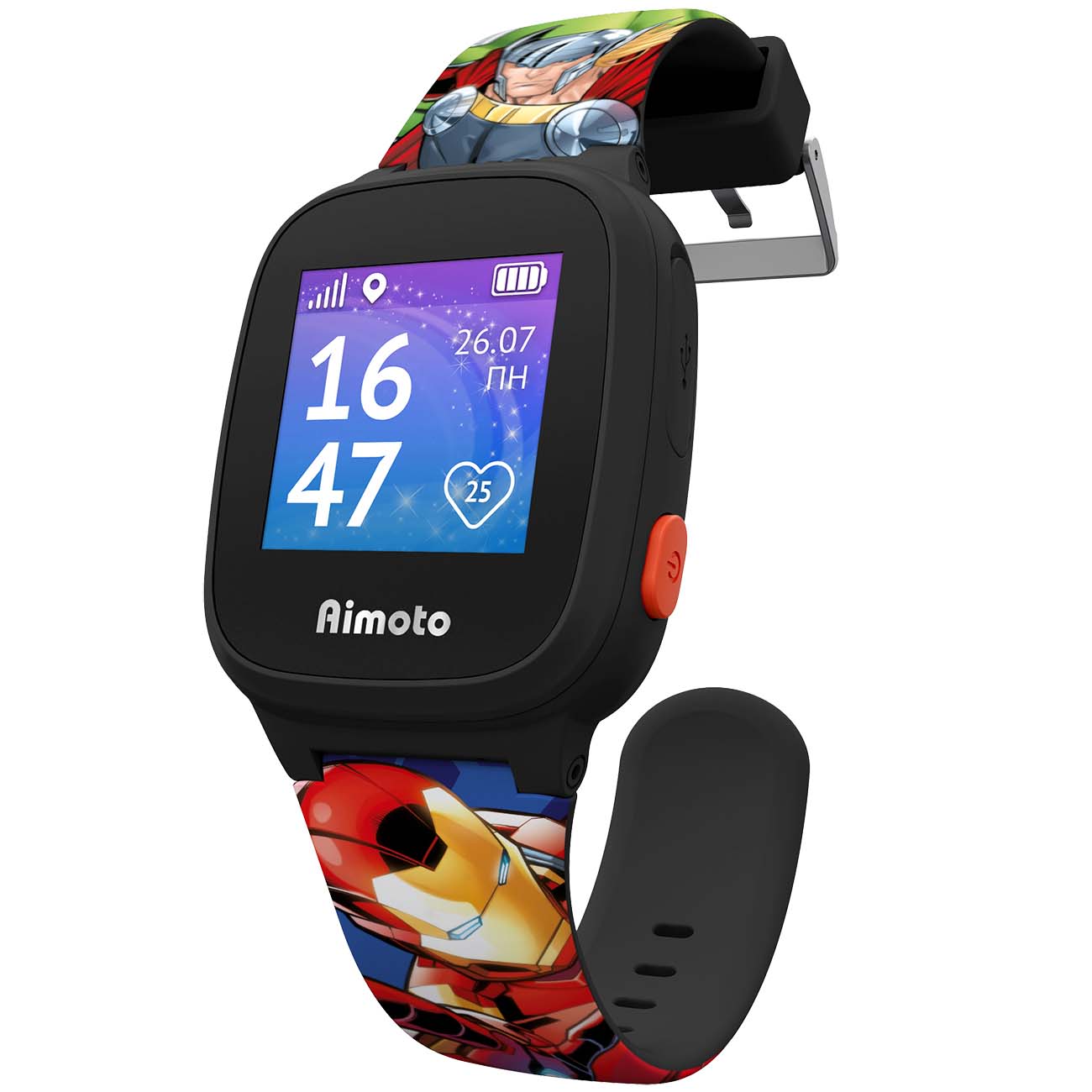 Часы с GPS трекером Aimoto Marvel Kid Mini "Супергерои" (8001106)
