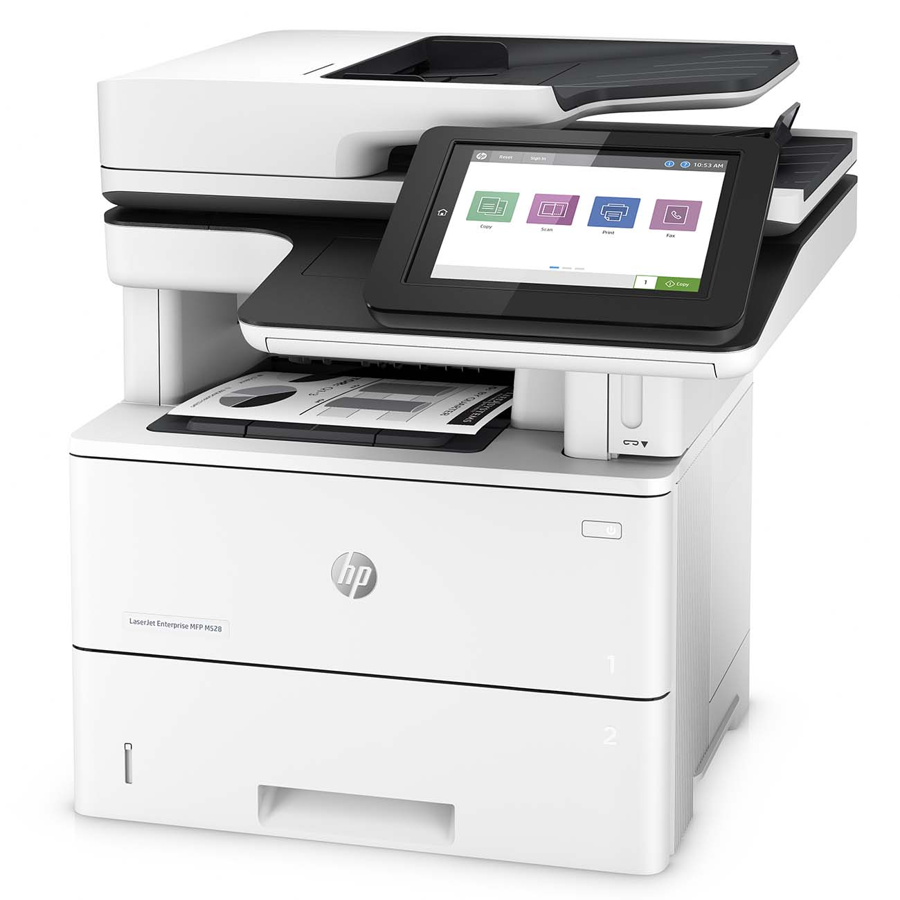 Лазерное МФУ HP LaserJet Enterprise M528f 1PV65A
