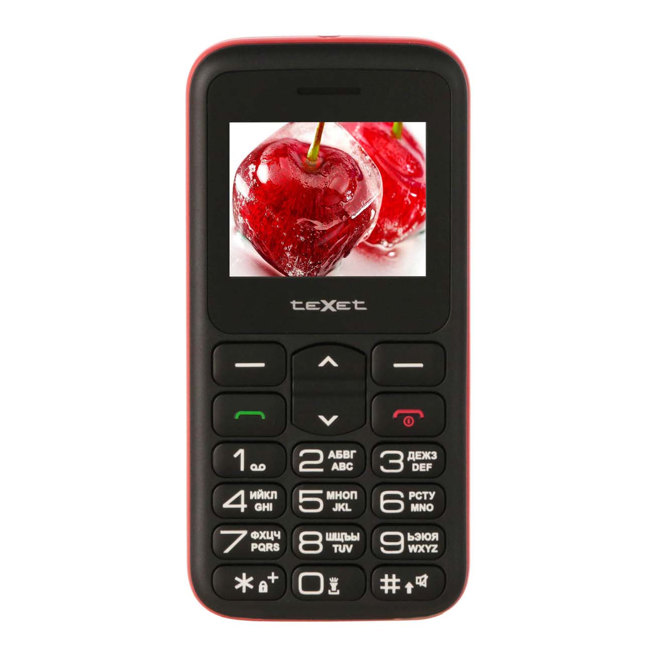 Мобильный телефон teXet TM-B323 Black/красный