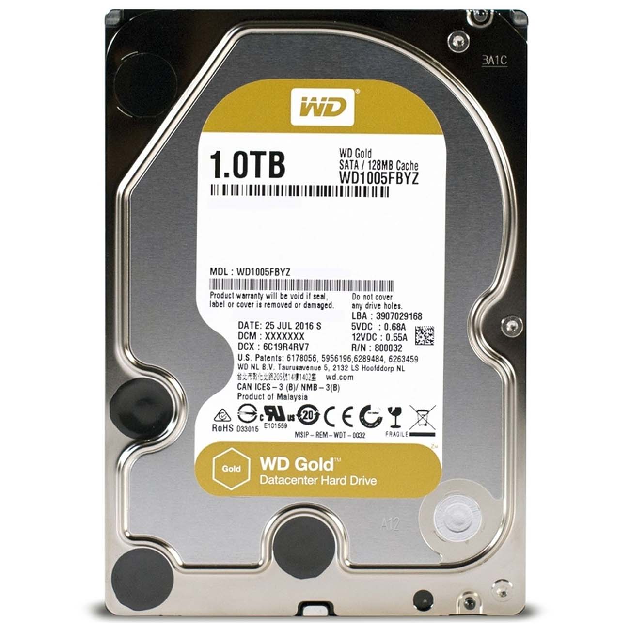 Жесткий диск WD 1TB Gold (WD1005FBYZ) фото