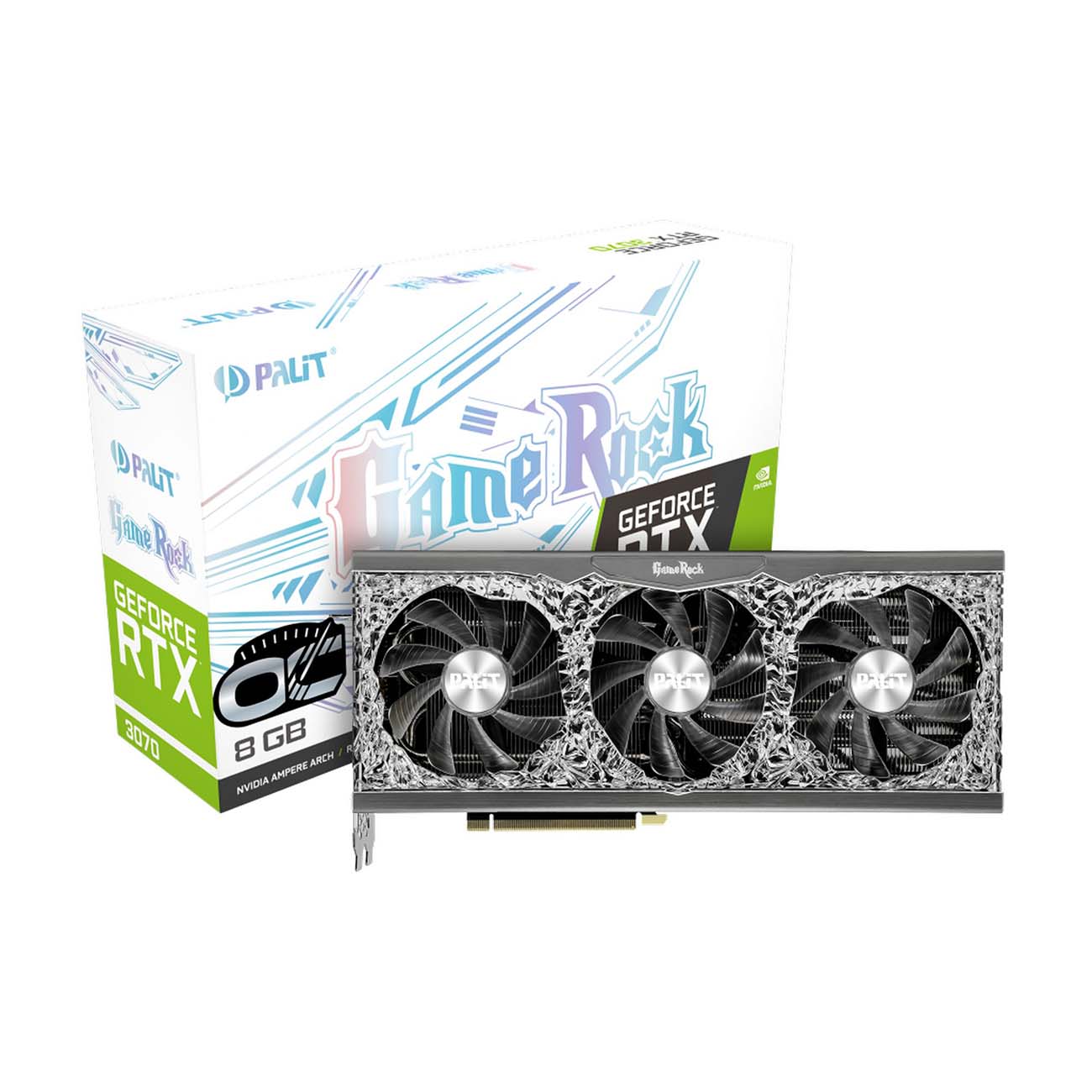 Видеокарта Palit PA-RTX3070 GameRock OC 8G (NE63070H19P2-1040G)