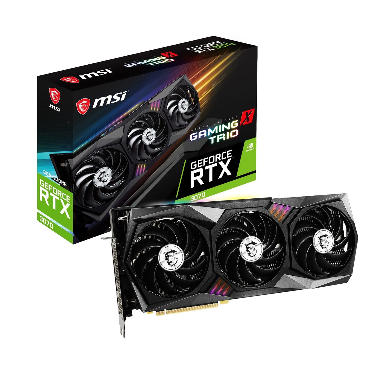 Видеокарта MSI NVIDIA GeForce RTX 3070 GAMING X TRIO 8GB (RTX 3070 GAMING X TRIO 8G)