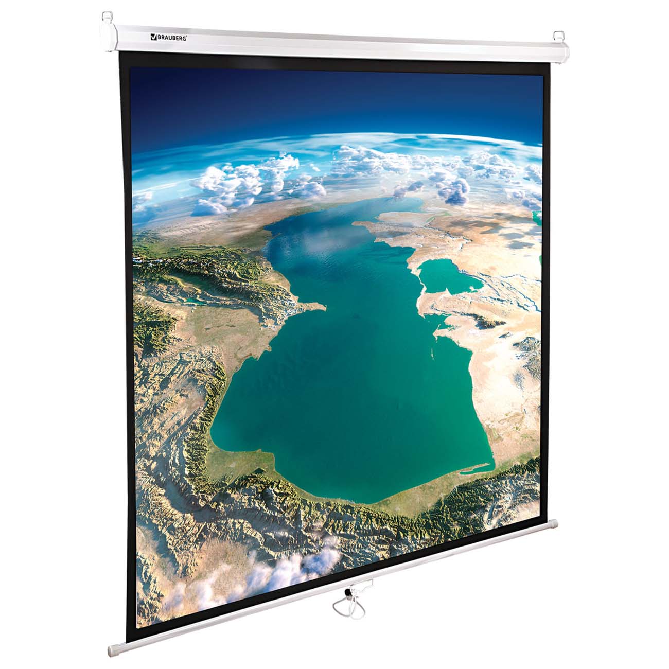 Экран для видеопроектора Brauberg настенный 180х180см (236726)